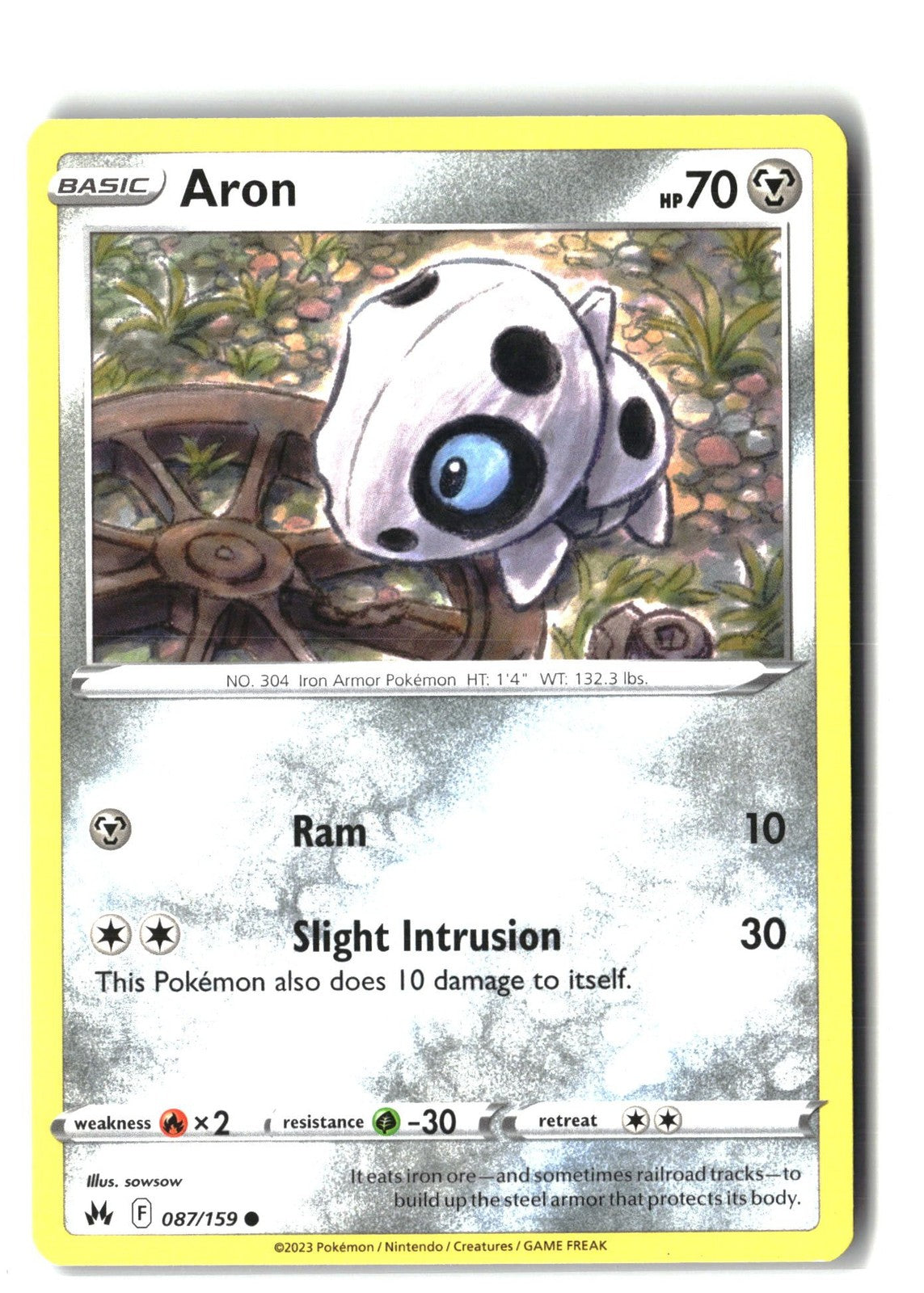 Aron (SWSH: Crown Zenith 087/159) NM