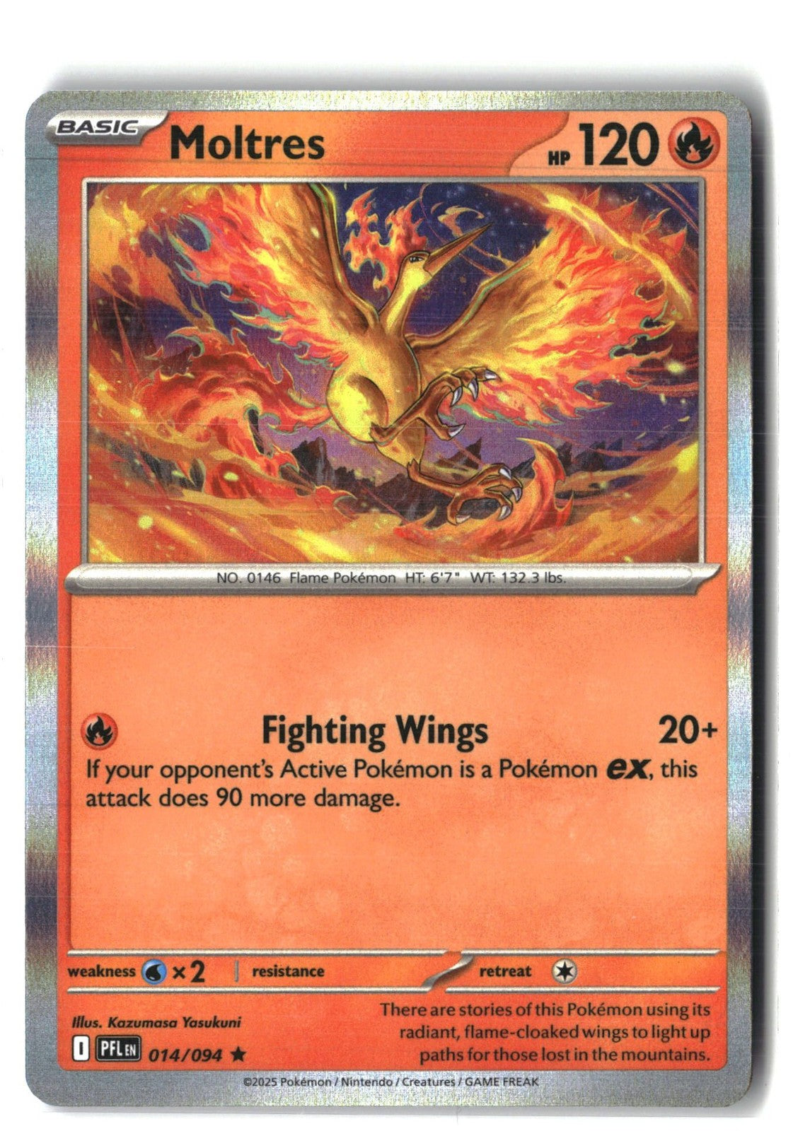 Moltres Holofoil NM (Phantasmal Flames 014/094)