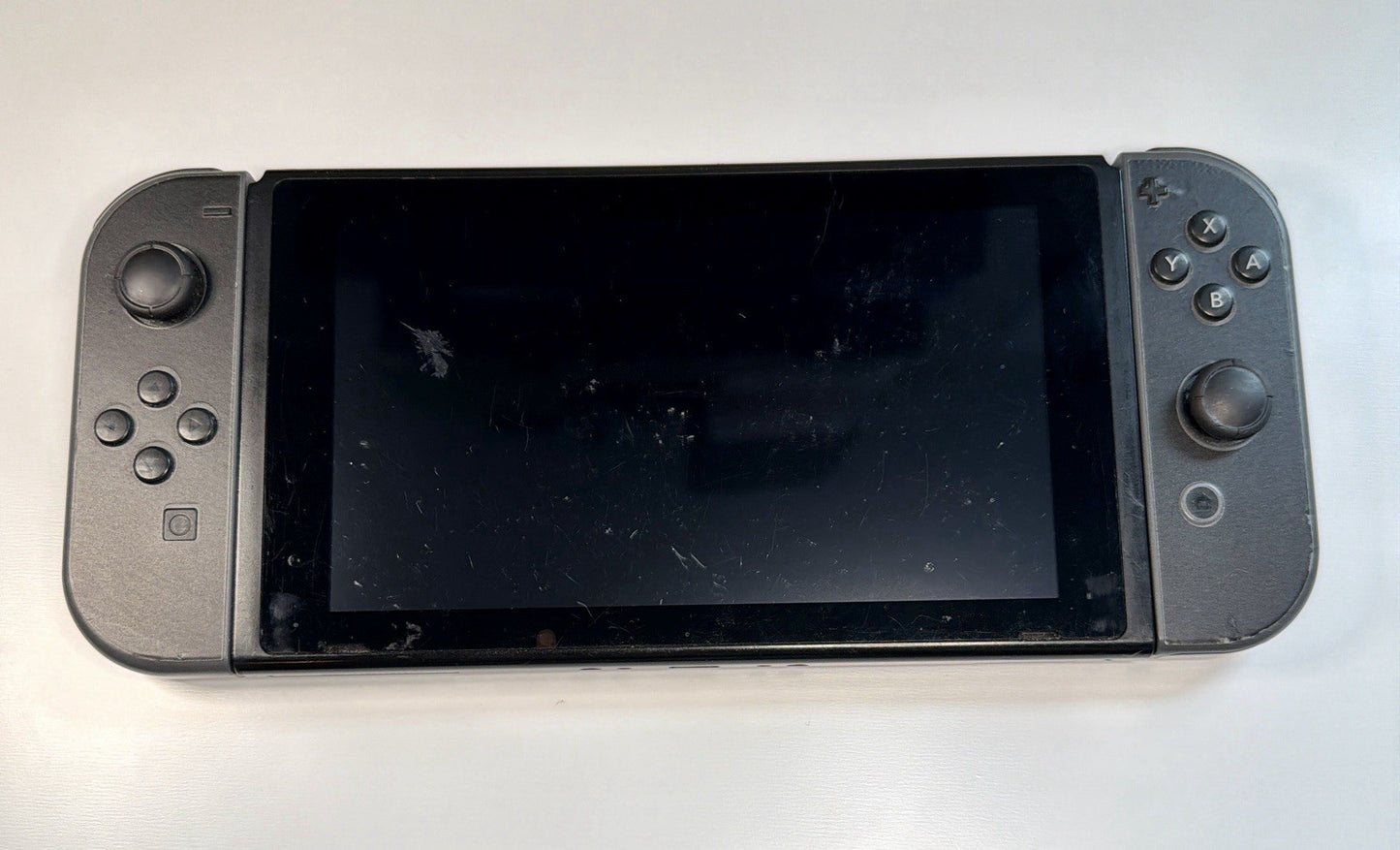 Nintendo Switch Console Bundle Black w/ Black Joy-Cons Dock HDMI Charger Tested