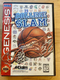 College Slam Basketball (Sega Genesis, 1996) CIB W/ Manual, Authentic & Tested