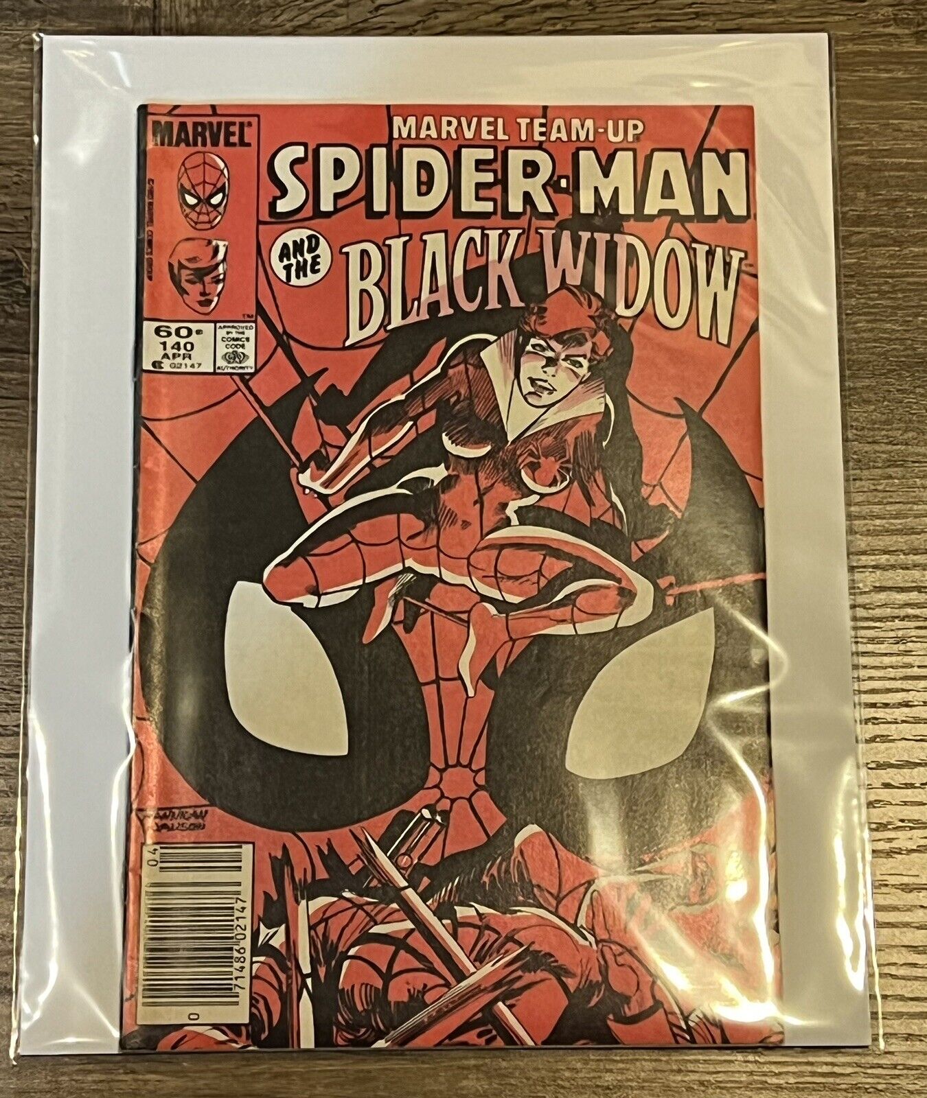 Marvel Team-Up #140: "Where Were You.." Spider-Man & Black Widow, Marvel 1984