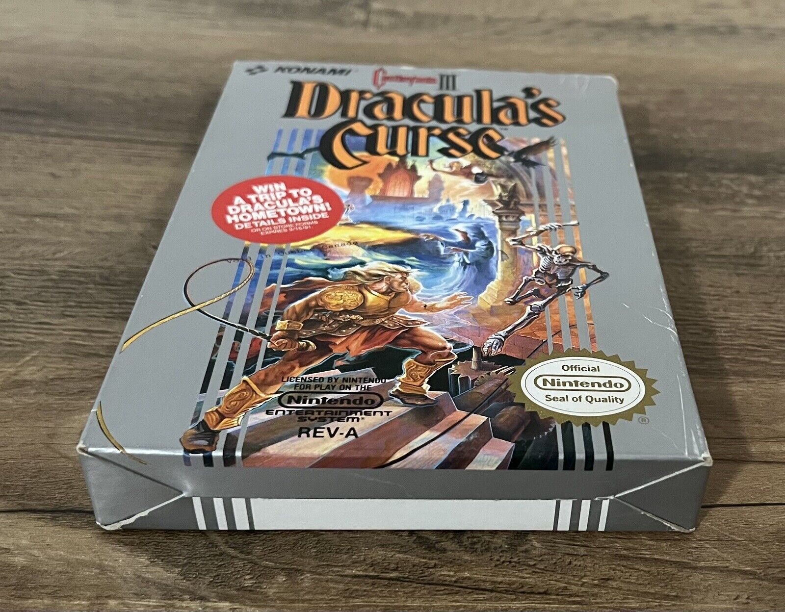 NES Castlevania III: Dracula's Curse Excellent Condition, Complete in Box!