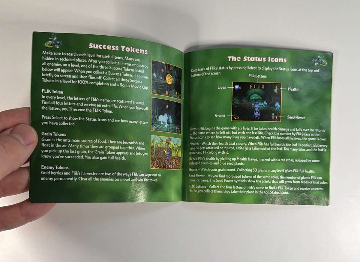 Disney Pixar’s A Bug's Life (PSX,PS1) PlayStation 1 MANUAL ONLY
