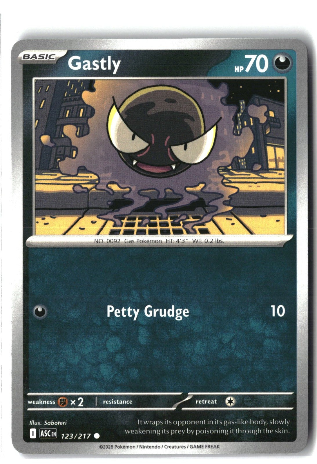 Gastly (ME: Ascended Heroes 123/217) NM