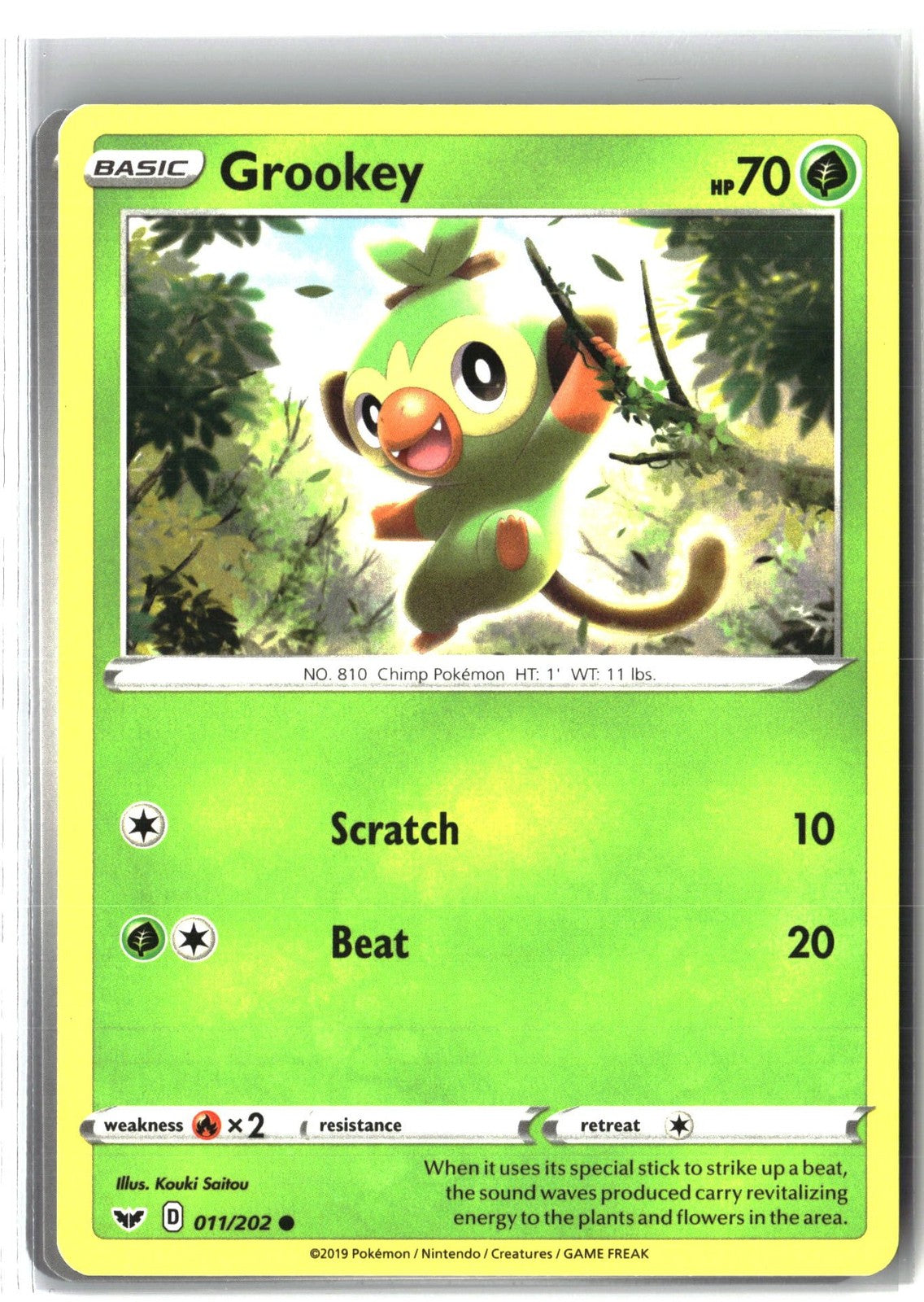 Grookey (011) (SWSH01: Sword & Shield Base Set 011/202) NM