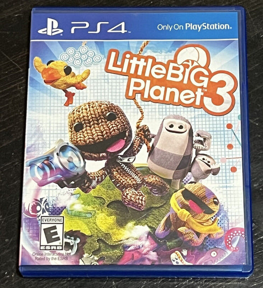 Little Big Planet 3 (Sony PlayStation 4, 2014) Tested, No Manual