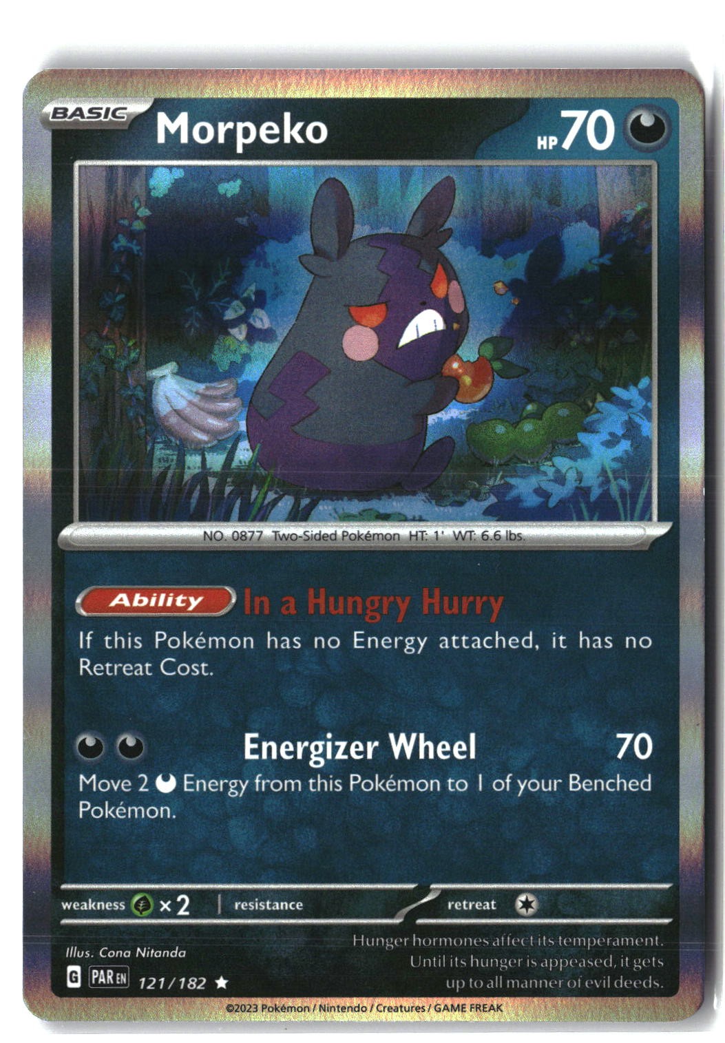 Morpeko Holofoil NM (Paradox Rift 121/182)