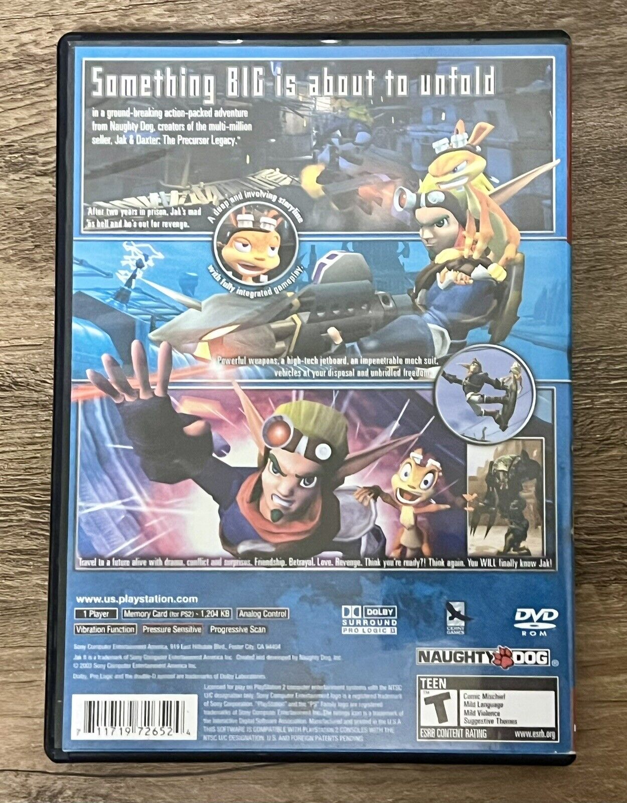 Jak II (Sony PlayStation 2, 2003) PS2 Video Game CIB Complete w/ Manual - Tested