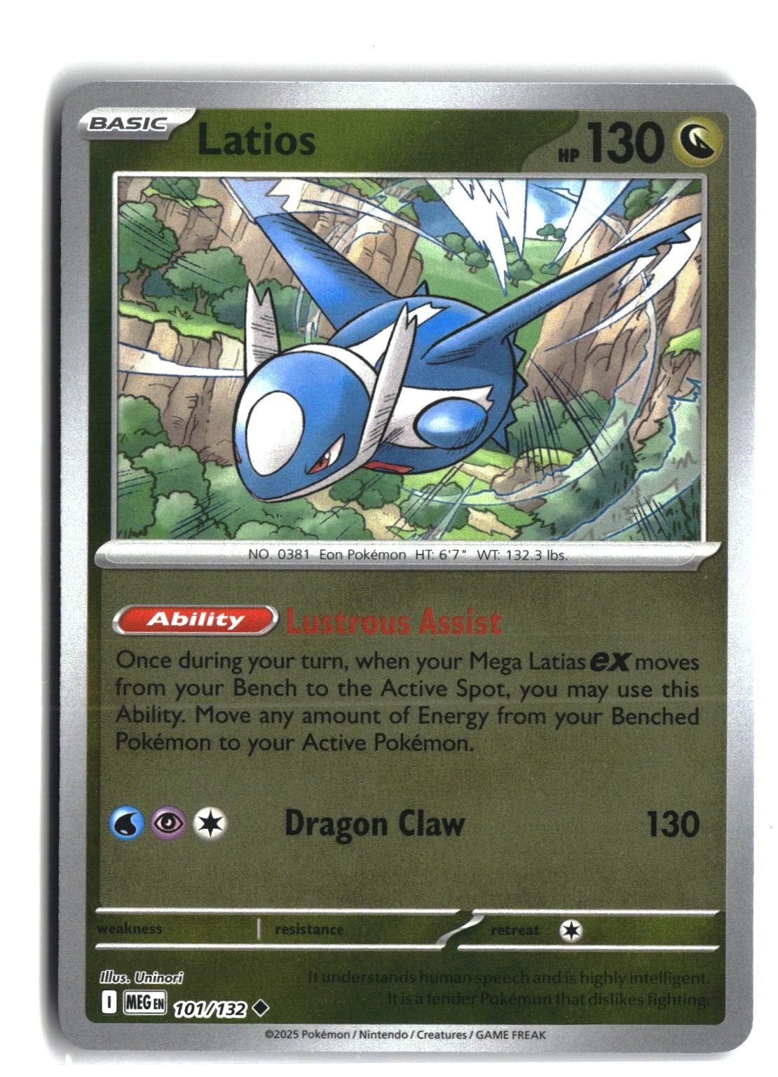Latios Reverse Holofoil NM (Mega Evolution 101/132)