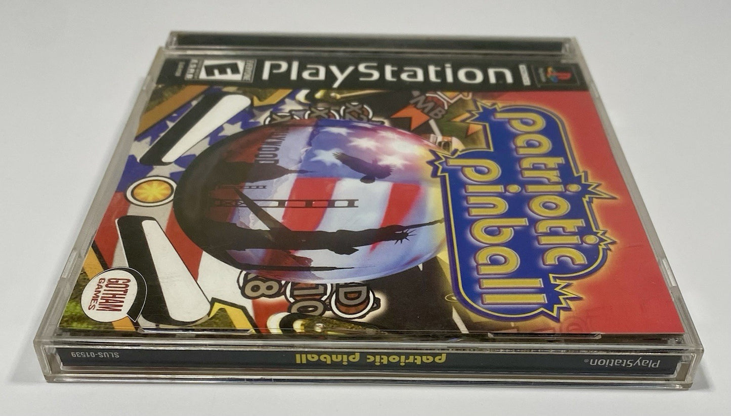 Patriotic Pinball (Sony PlayStation 1 2003) PS1, CIB W/ Manual, Tested Read Desc