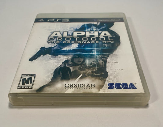 Alpha Protocol (Sony PlayStation 3, 2010) PS3 CIB Complete With Manual, Tested