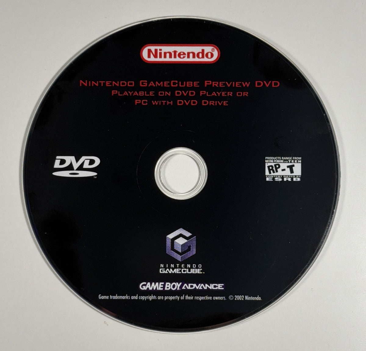 Nintendo GameCube Preview DVD Promo PreLaunch Promotion disc Tested & Working