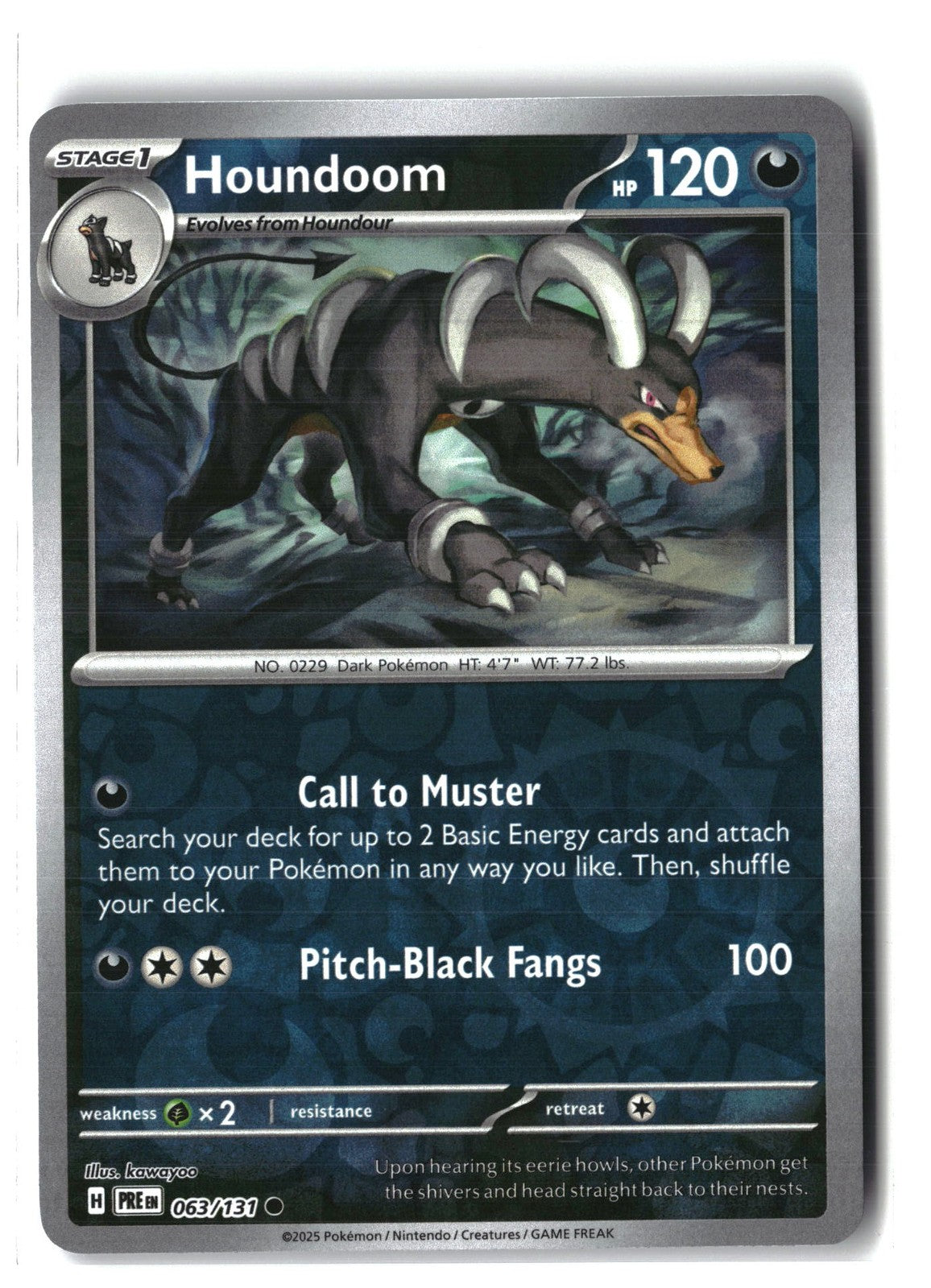Houndoom Reverse Holofoil NM (SV: Prismatic Evolutions 063/131)