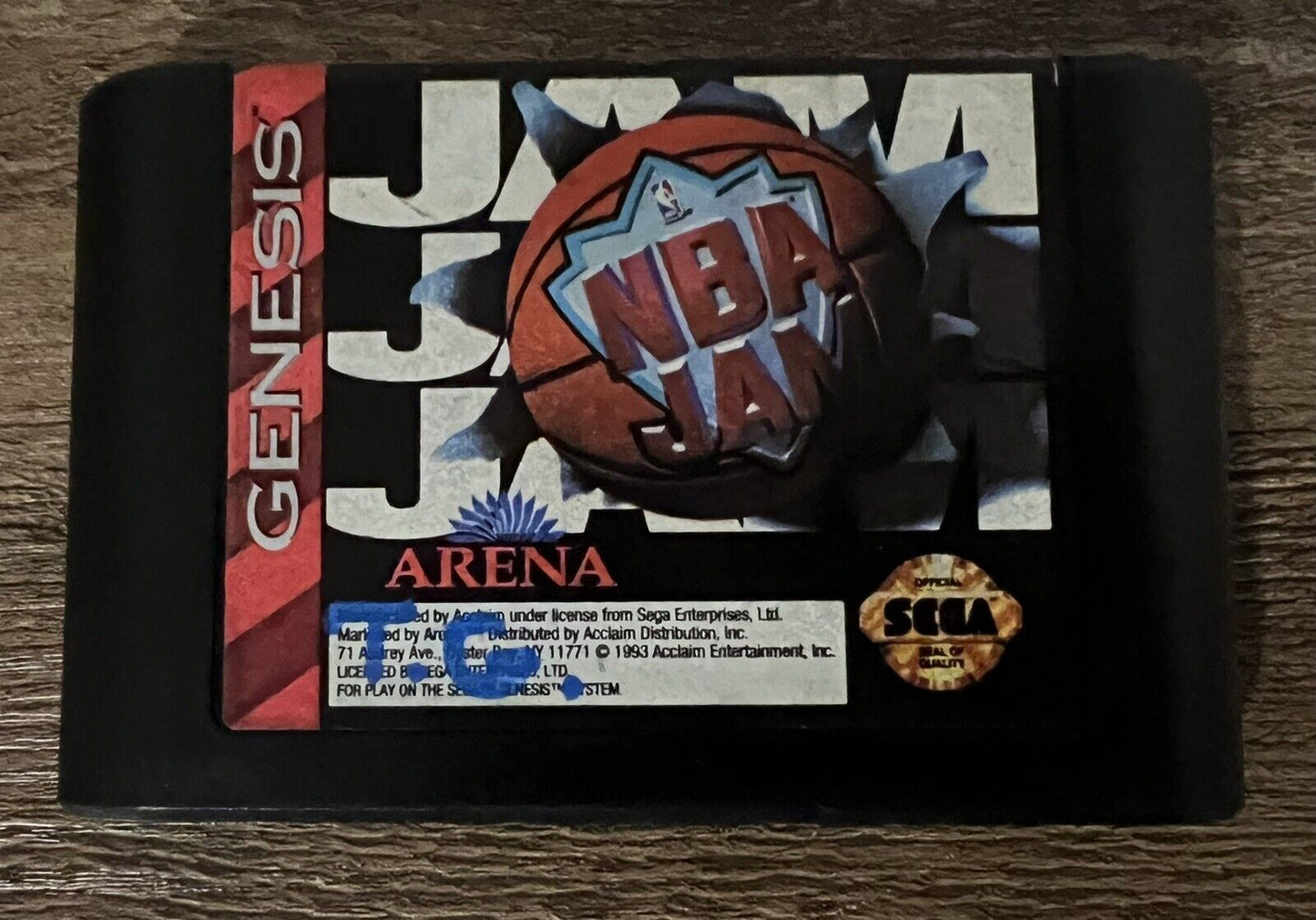 NBA Jam (Sega Genesis, 1994) - BOX AND MANUAL ONLY NO GAME