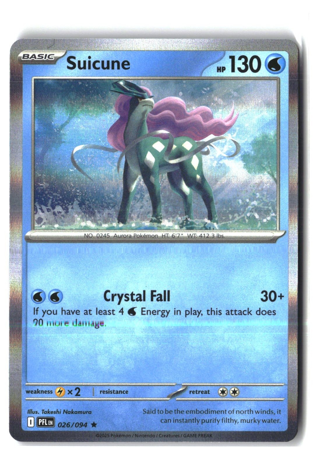 Suicune Holofoil NM (Phantasmal Flames 026/094)