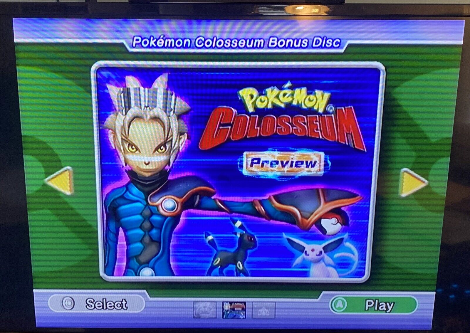 Pokemon Colosseum Bonus Disc (Nintendo GameCube, 2004) w/ Jirachi Insert CIB