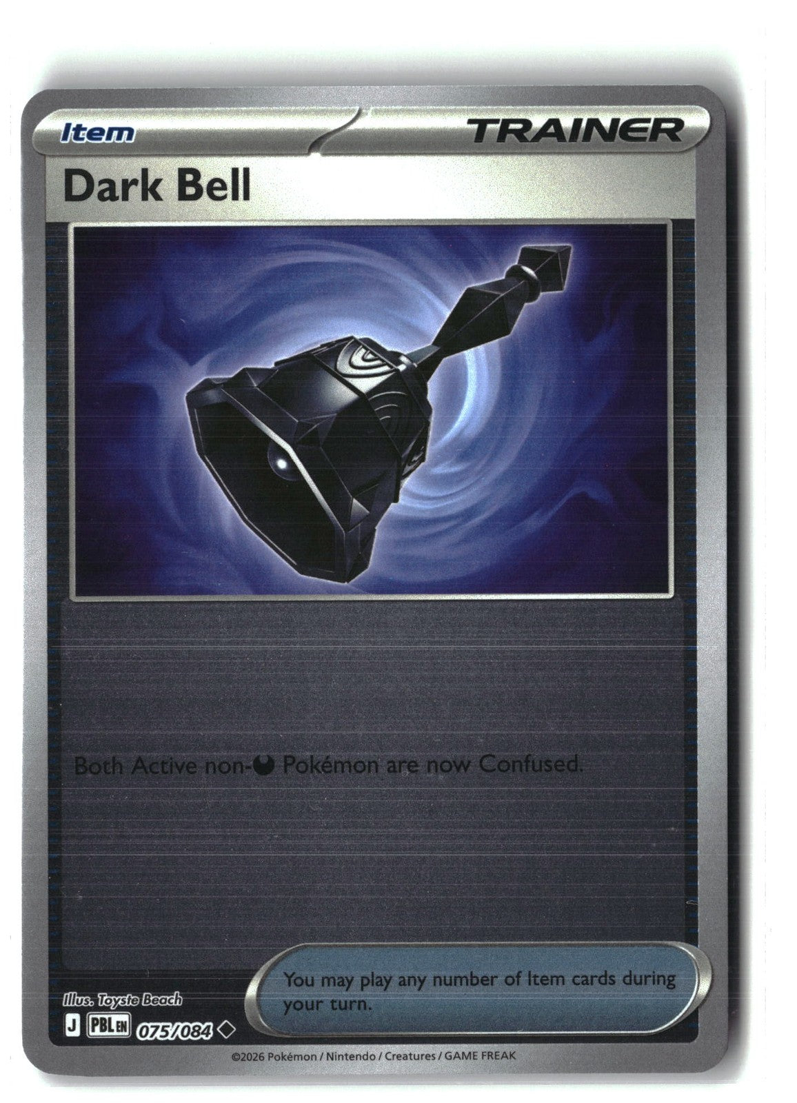 Dark Bell Reverse Holofoil NM (Pitch Black 075/084)