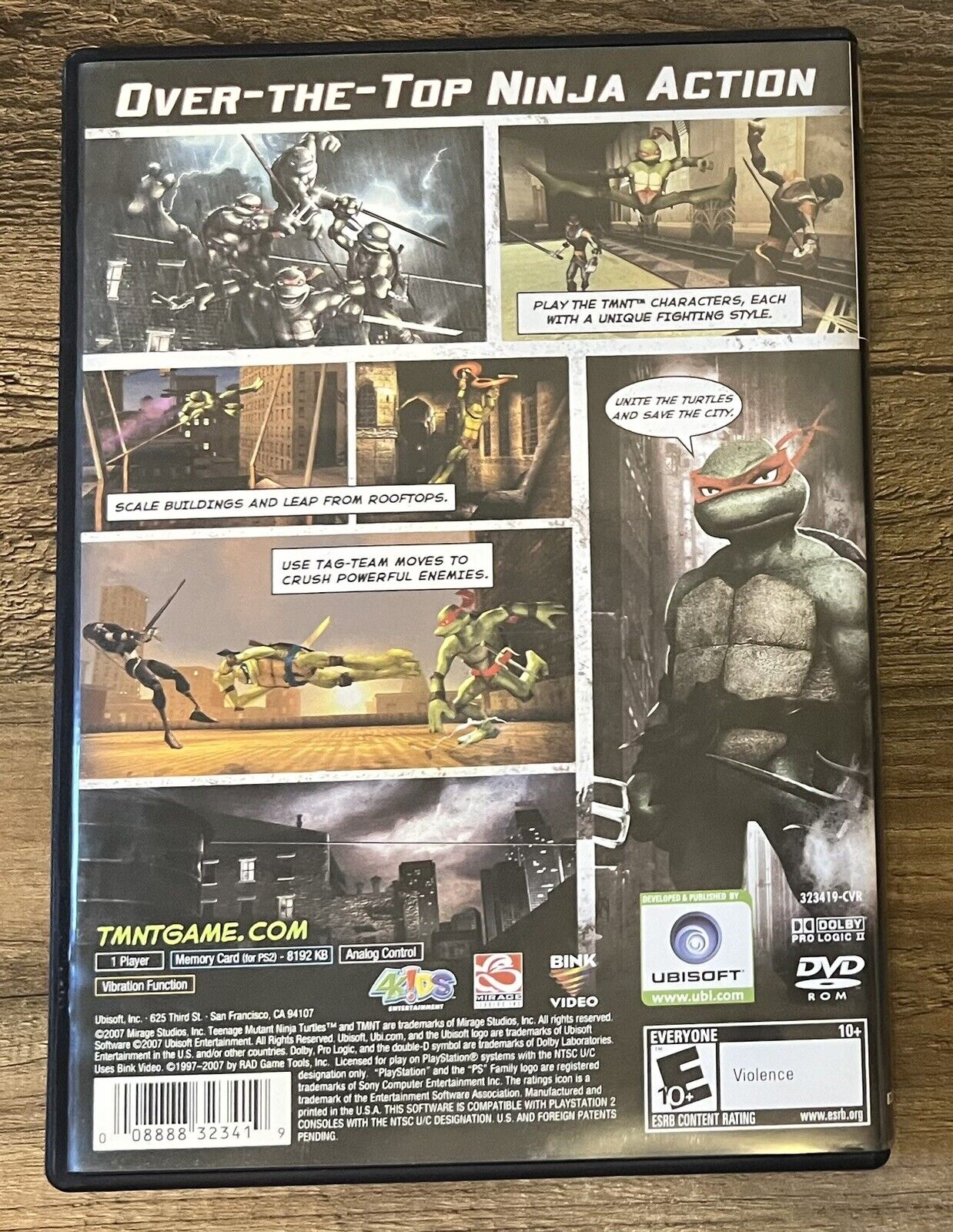 TMNT (Sony PlayStation 2, 2007) Complete W/ Manual Black Label  TESTED