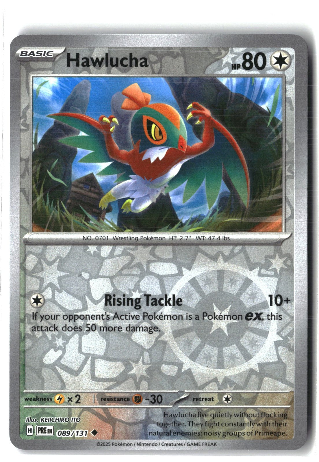 Hawlucha Reverse Holofoil NM (SV: Prismatic Evolutions 089/131)