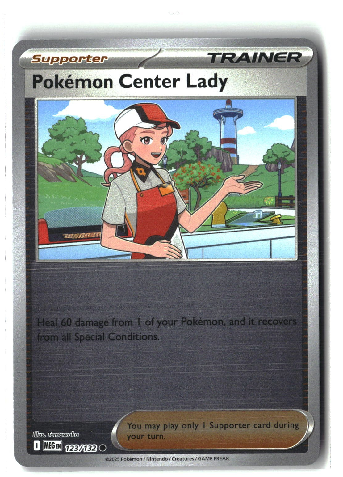 Pokemon Center Lady Reverse Holofoil NM (Mega Evolution 123/132)