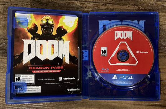 Doom 2016 PS4 Sony PlayStation 4 CIB With Inserts