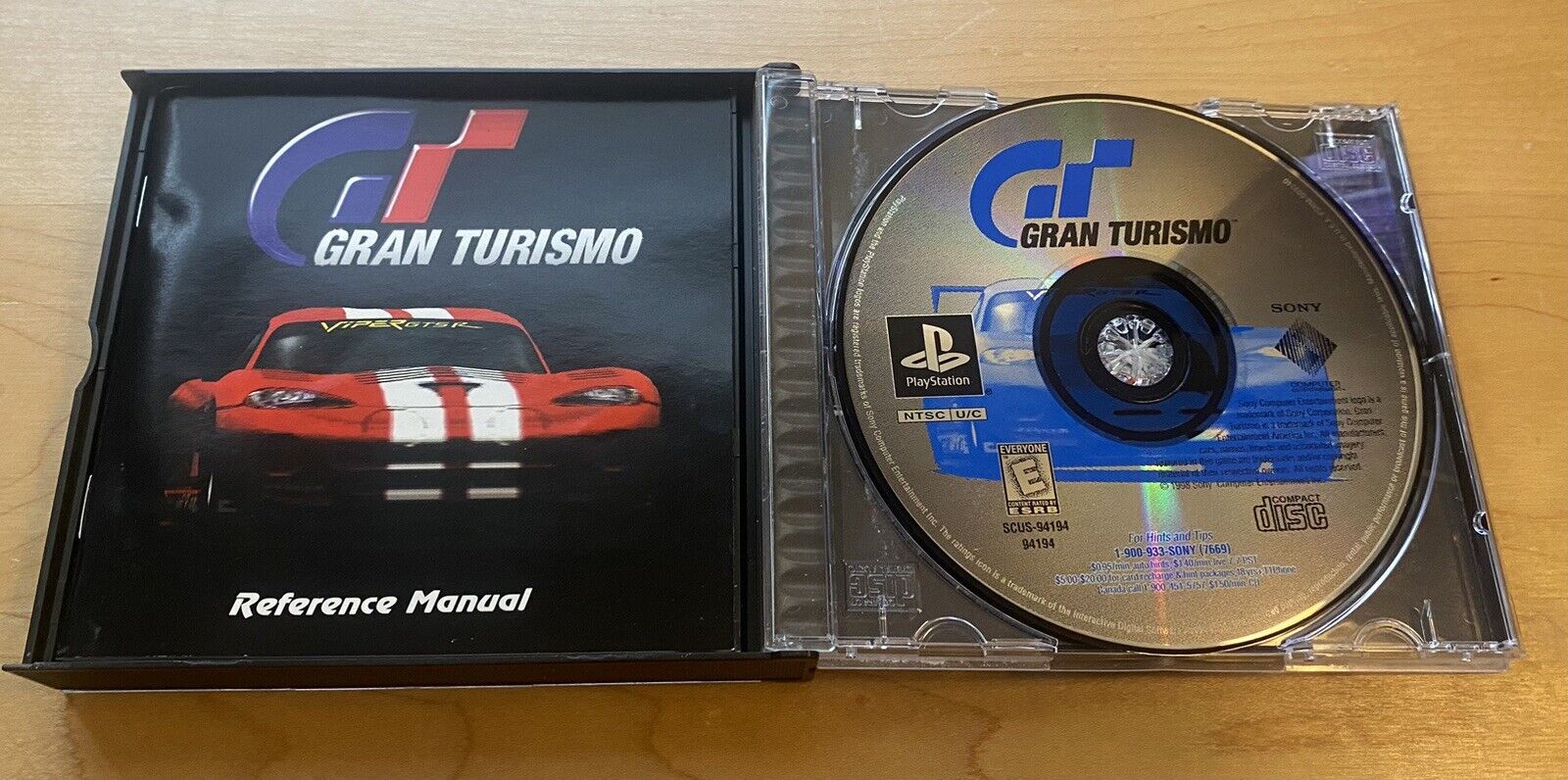 Grand Turismo (PlayStation 1 PS1, 1998) CIB W/Manual & Manual, Tested