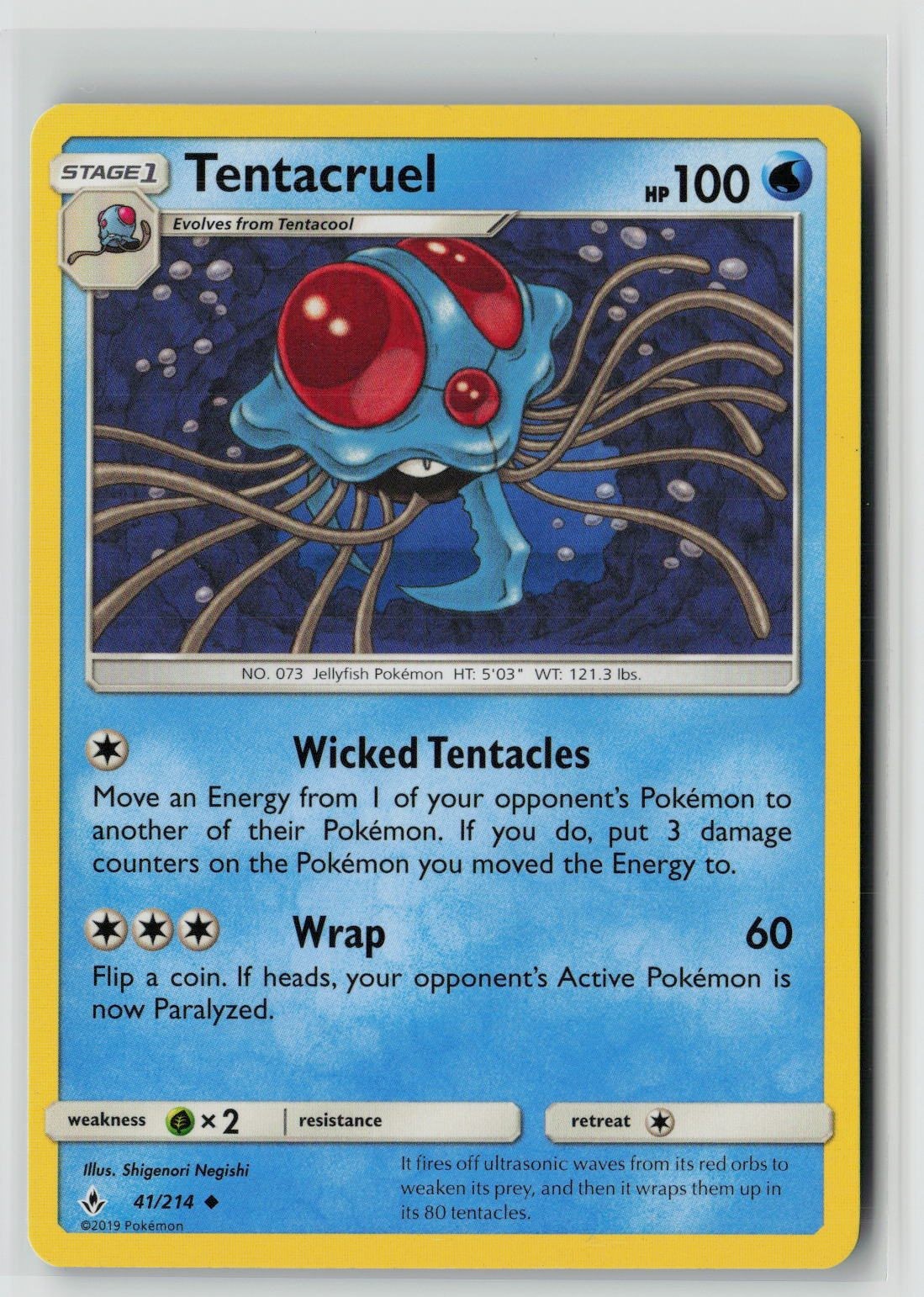 Tentacruel (SM - Unbroken Bonds 41/214) NM