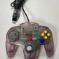 Nintendo 64 N64 Clear Atomic Purple Controller OEM Original All Buttons Tested!