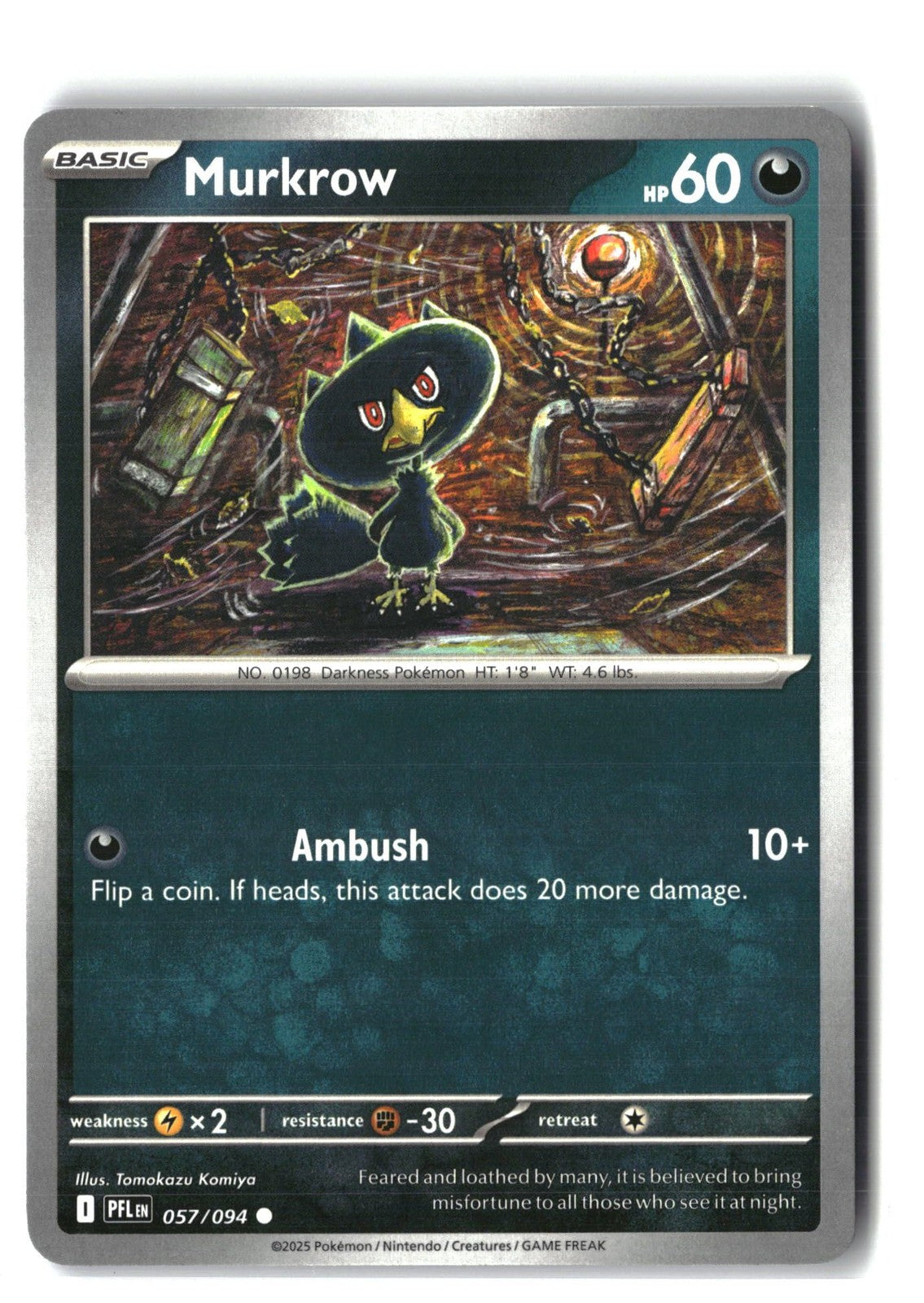Murkrow (Phantasmal Flames 057/094) NM