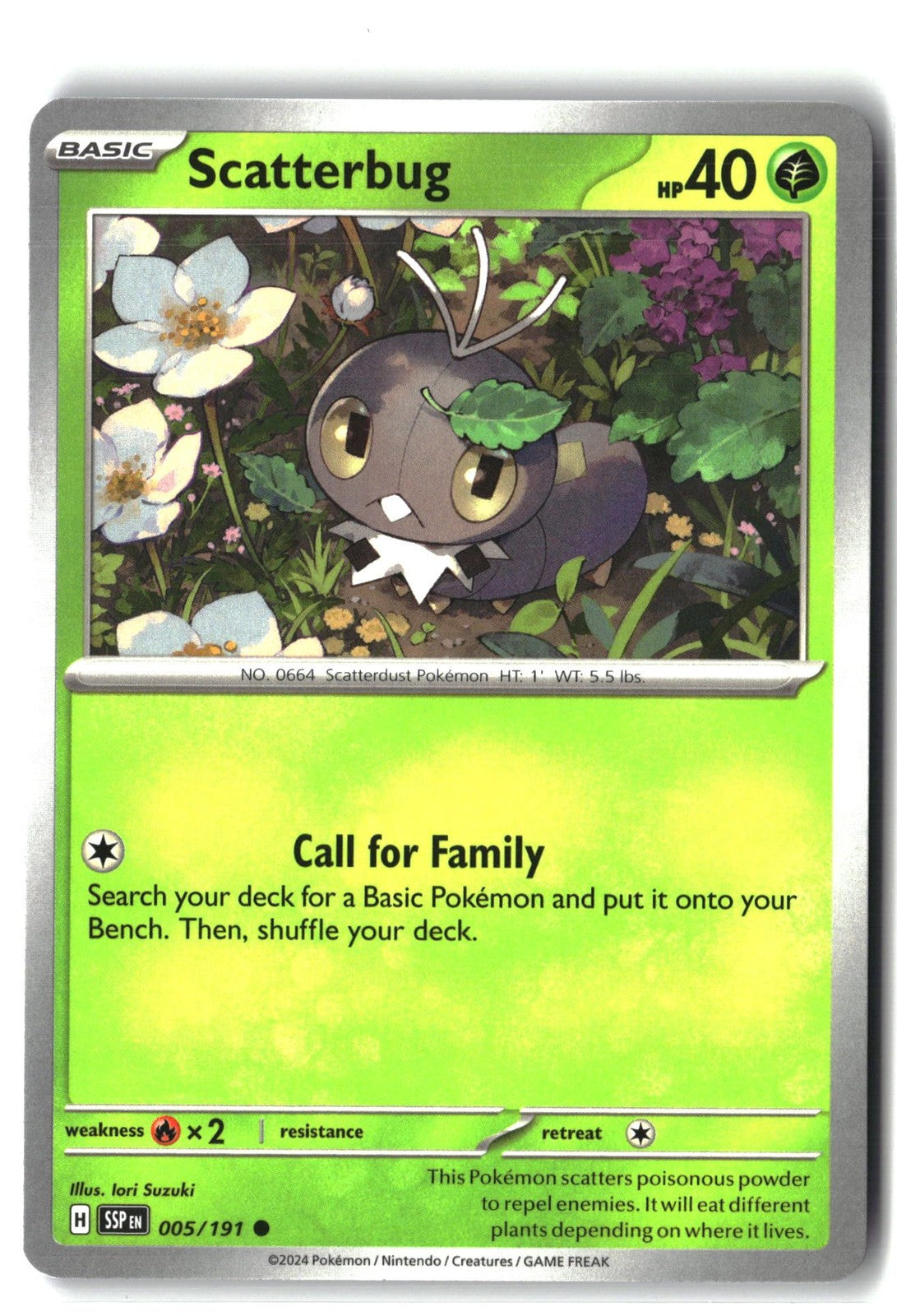 Scatterbug (Surging Sparks 005/191) NM