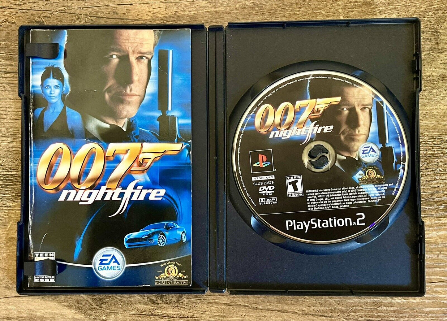 007 Nightfire James Bond (PlayStation 2 PS2 2002) Black Label, CIB With Reg Card