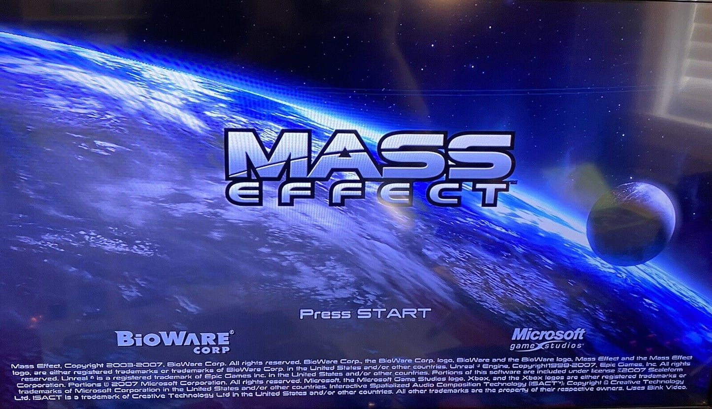 Mass Effect  1 & 2 (Microsoft Xbox 360, 2007 & 2010) Authentic & Tested