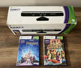 Microsoft Xbox 360 Genuine Kinect Sensor In Box w/ 2 Games Tested & Works!