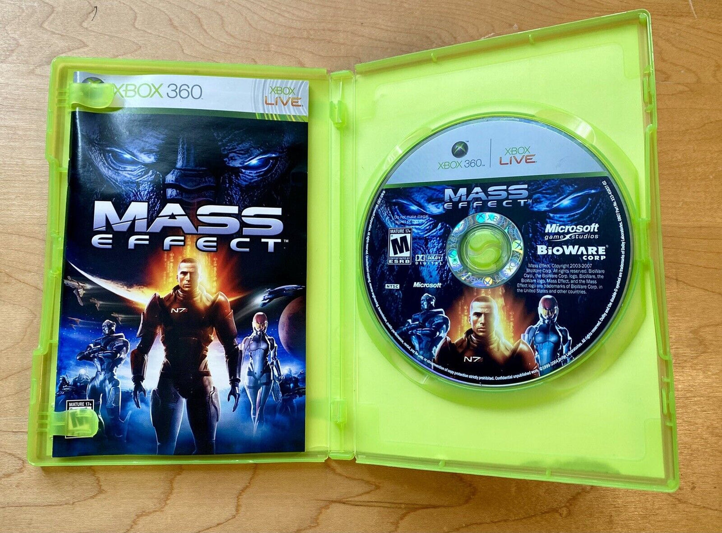 Mass Effect  1 & 2 (Microsoft Xbox 360, 2007 & 2010) Authentic & Tested