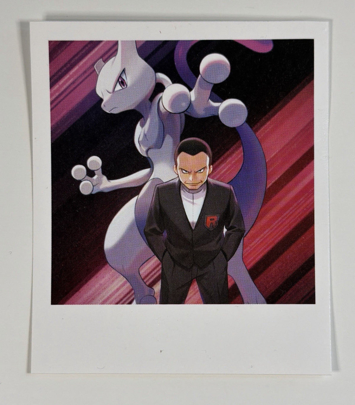 POKEMON GIOVANNI'S MEWTWO PHOTO STICKER DESTINED RIVALS 