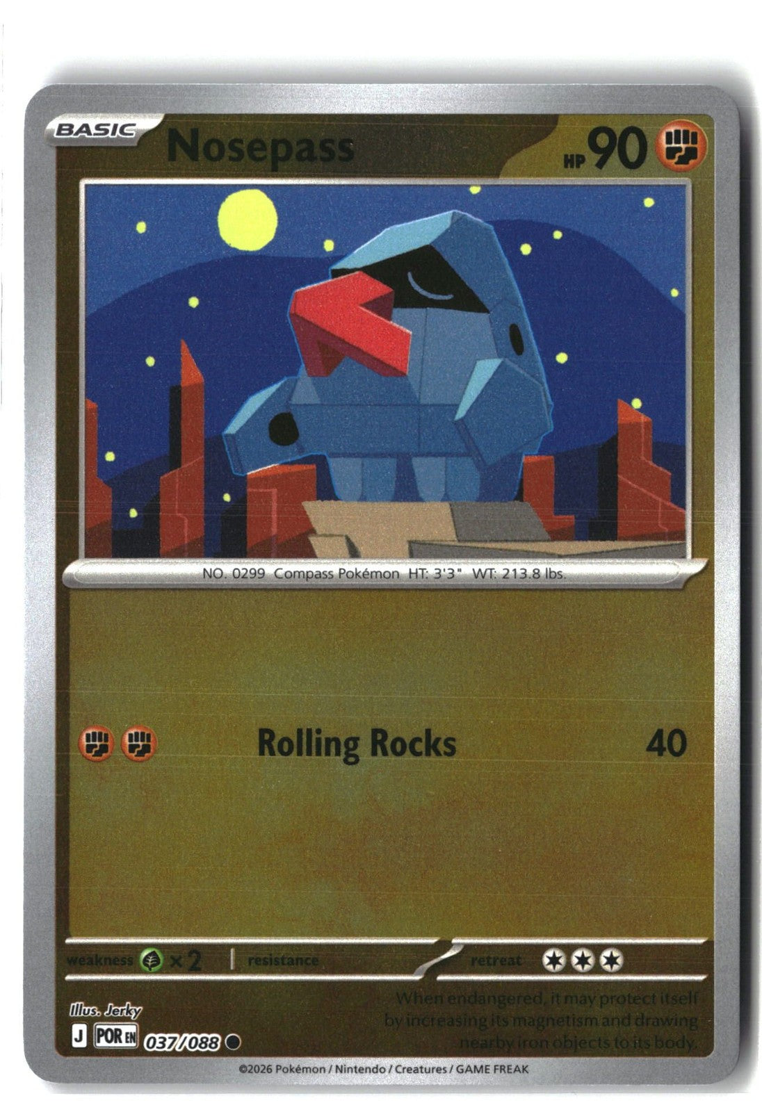 Nosepass Reverse Holofoil NM (Perfect Order 037/088)