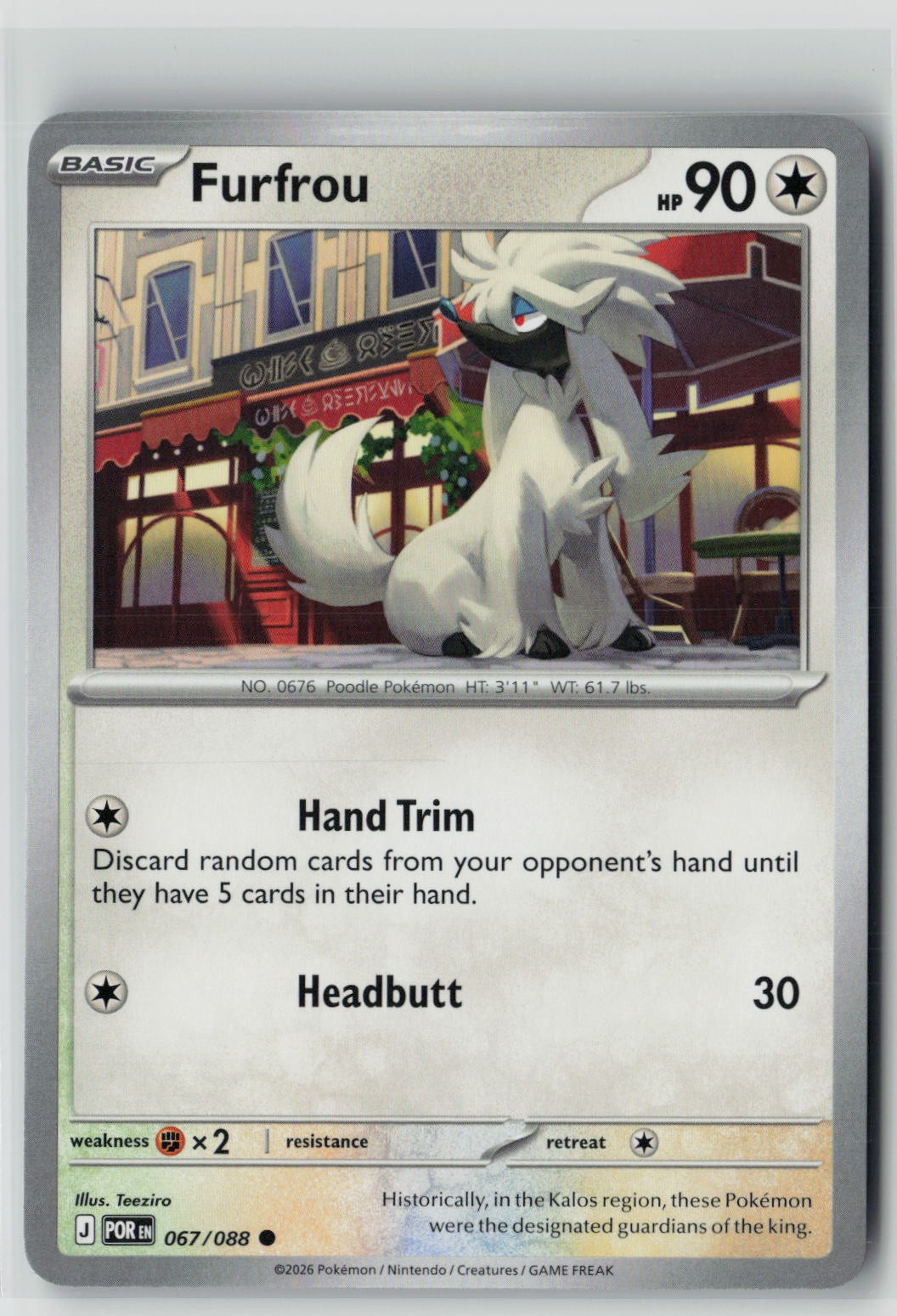 Furfrou (Perfect Order 067/088) NM