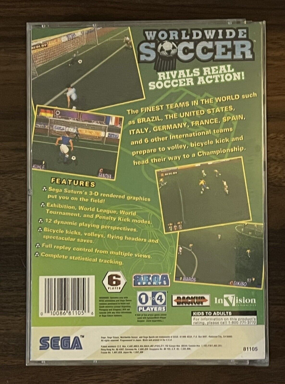 Worldwide Soccer: International Victory Goal Edition (Sega Saturn) CIB!