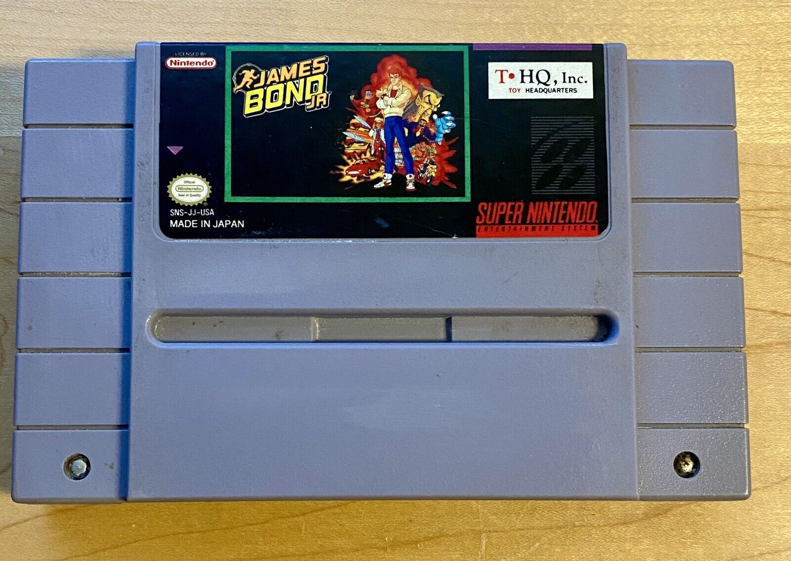 James Bond Jr. (Super Nintendo SNES, 1992) Authentic & Tested - Cartridge Only