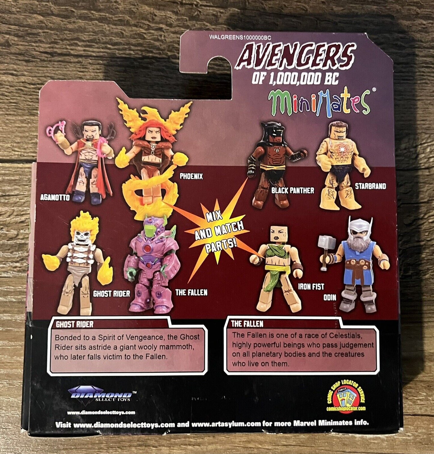 Marvel Minimates Walgreens Exclusive Avengers 1000000 BC Bundle Of 3 Packs Of 2