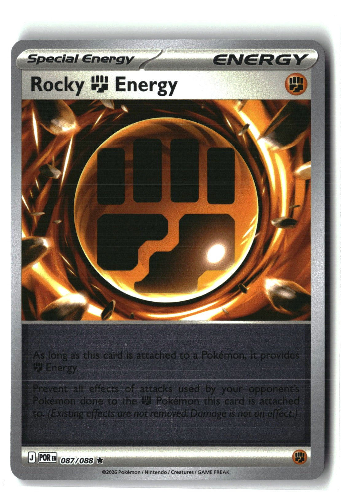 Rocky Fighting Energy Reverse Holofoil NM (Perfect Order 087/088)