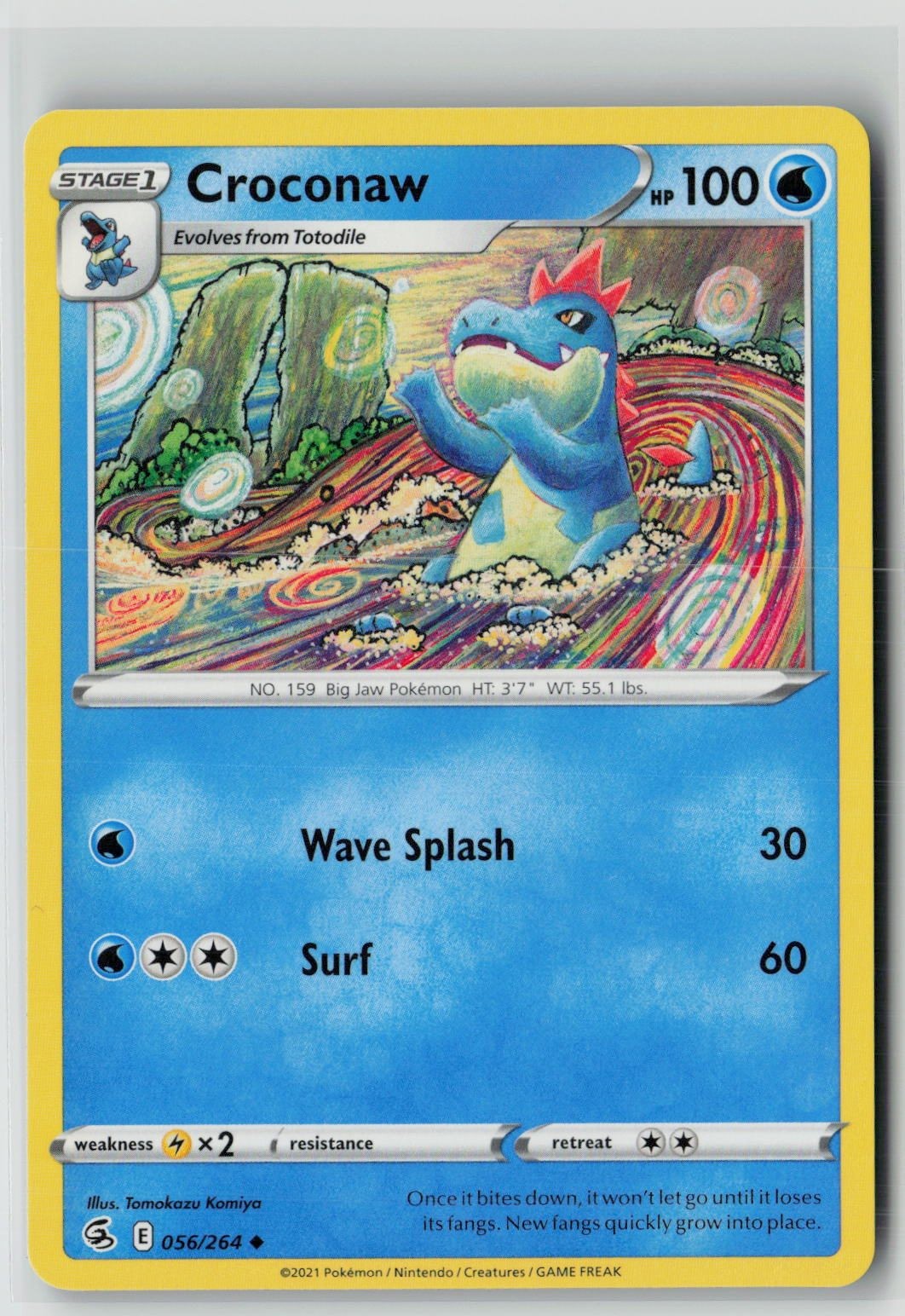 Croconaw (SWSH08: Fusion Strike 056/264) NM