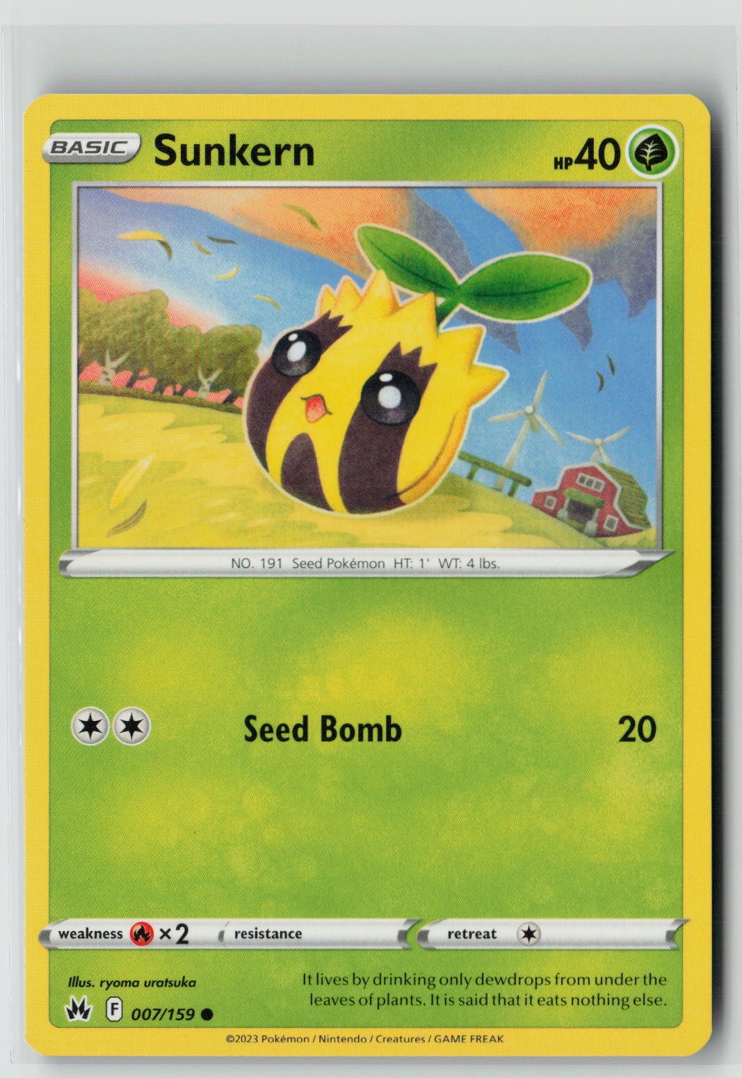 Sunkern (SWSH: Crown Zenith 007/159) NM