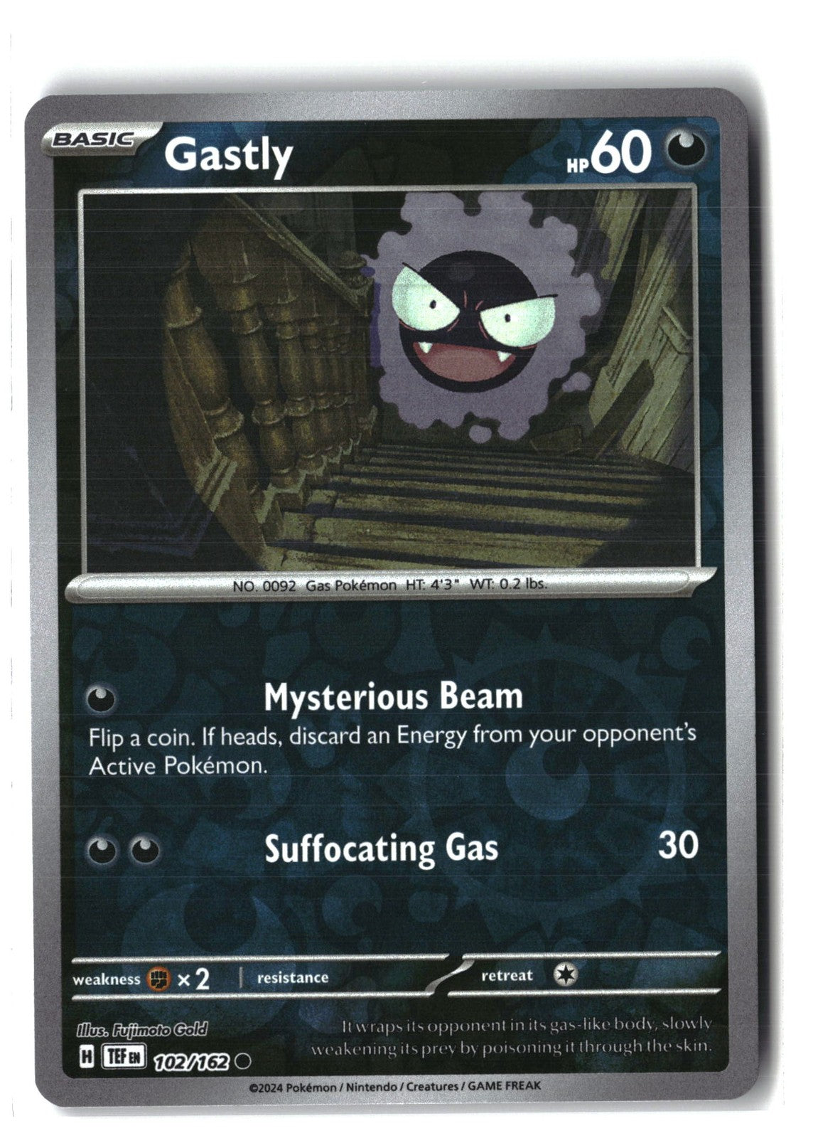 Gastly Reverse Holofoil NM (Temporal Forces 102/162)