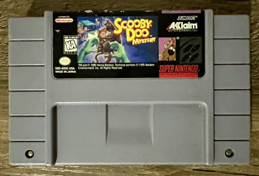 SCOOBY DOO MYSTERY - Super Nintendo (Authentic) SNES Game, Tested & Working