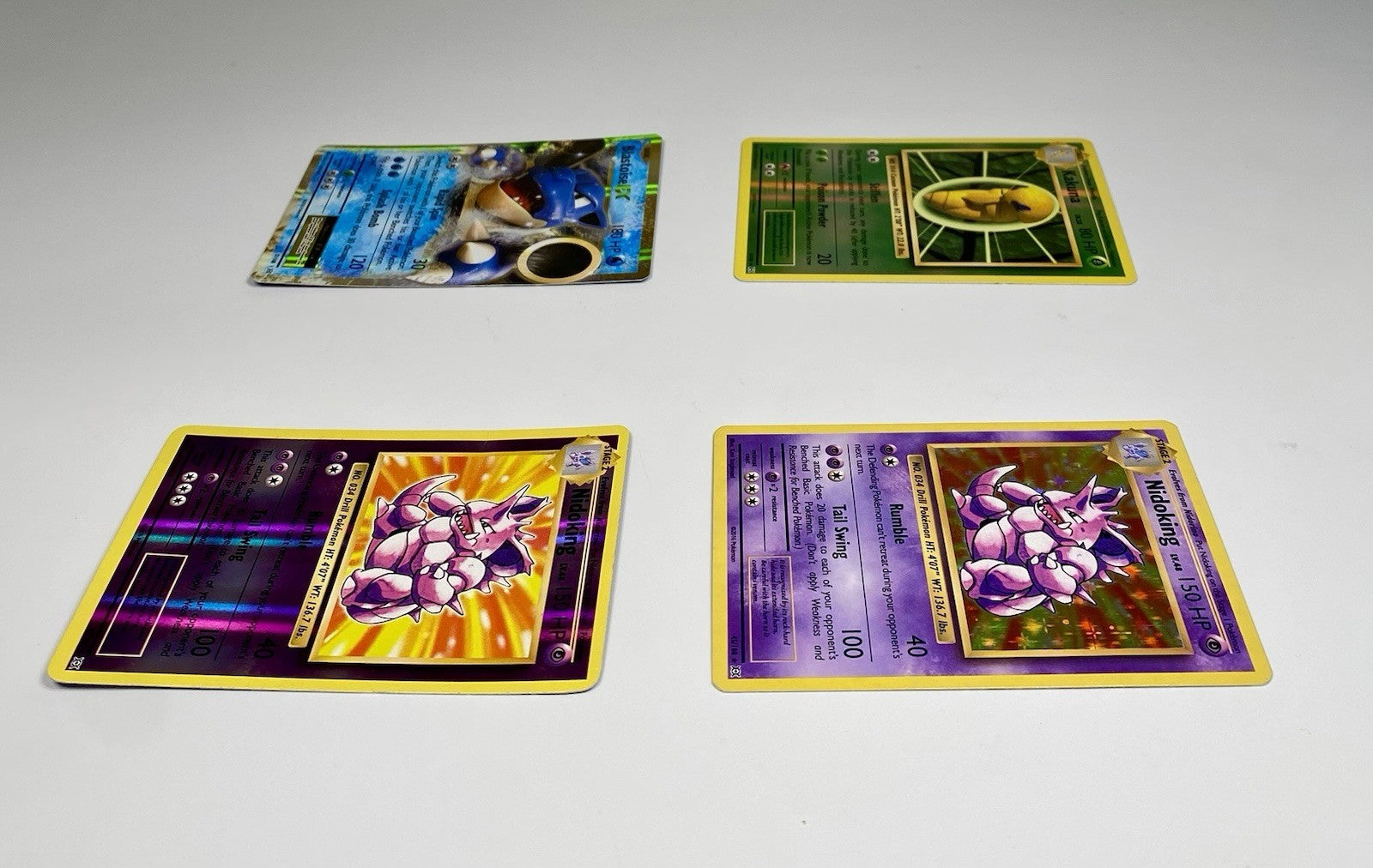 Pokémon Evolutions Holo Lot Blastoise EX 21/108 Nidoking 45/108 Kakuna 6/108