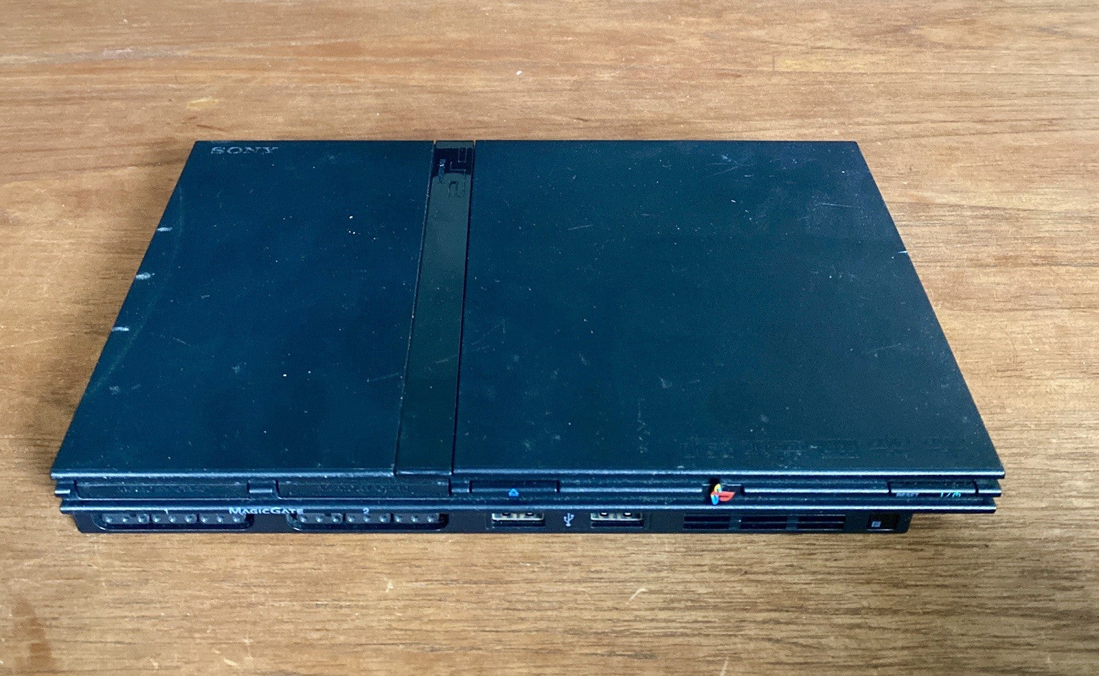 Sony PlayStation 2 PS2 Slim Console w/ OEM Cords Controller Stand, Tested!