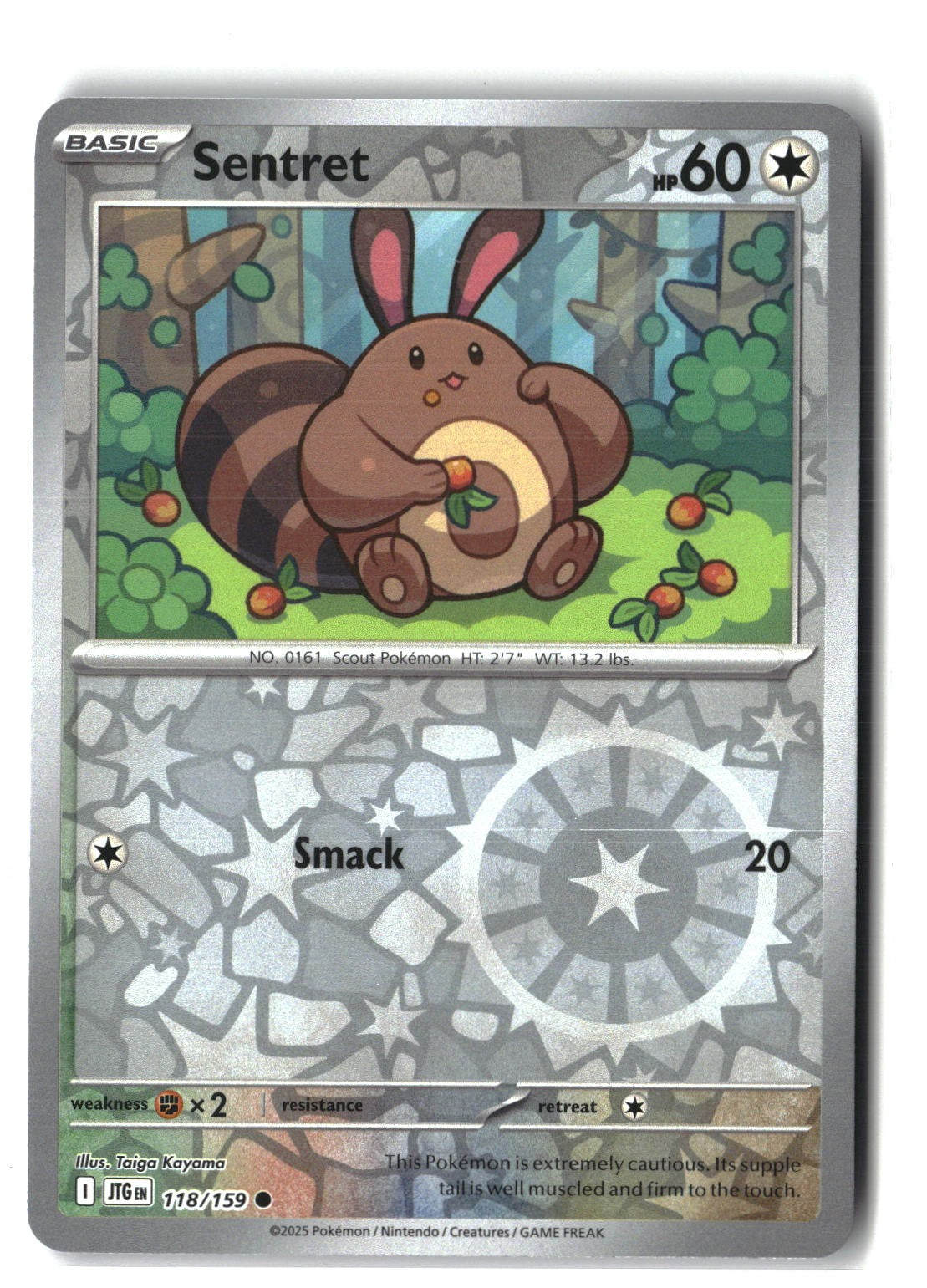 Sentret Reverse Holofoil NM (Journey Together 118/159)