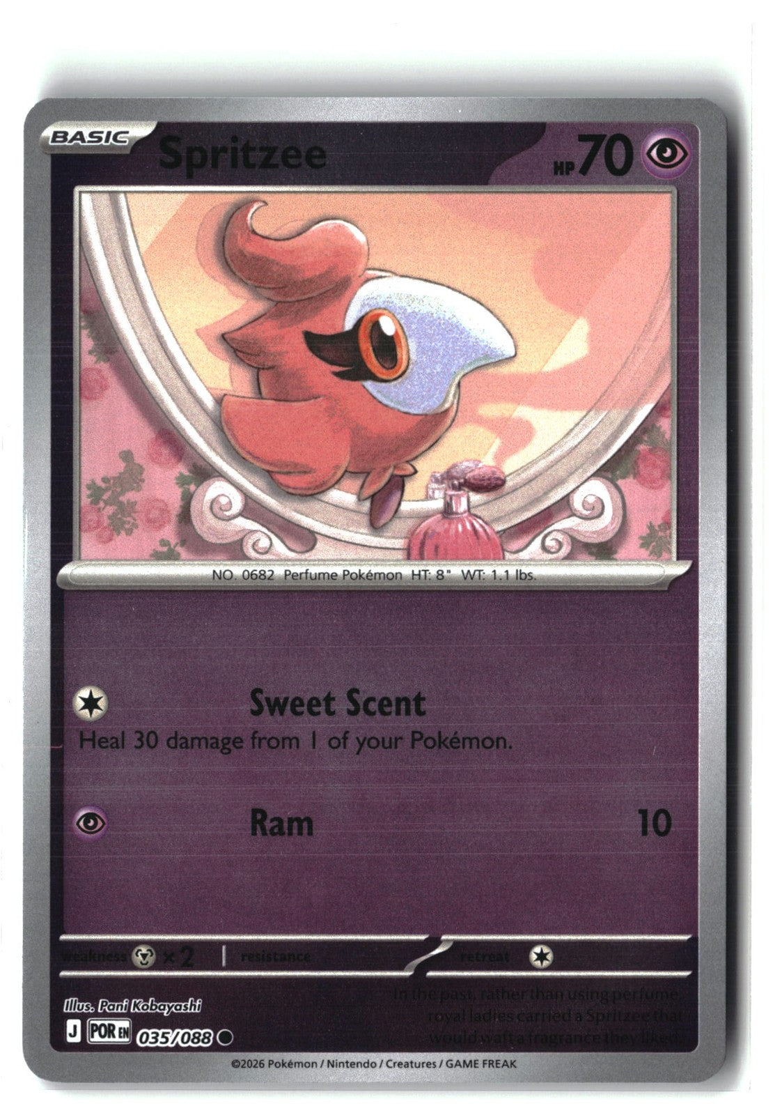 Spritzee Reverse Holofoil NM (Perfect Order 035/088)