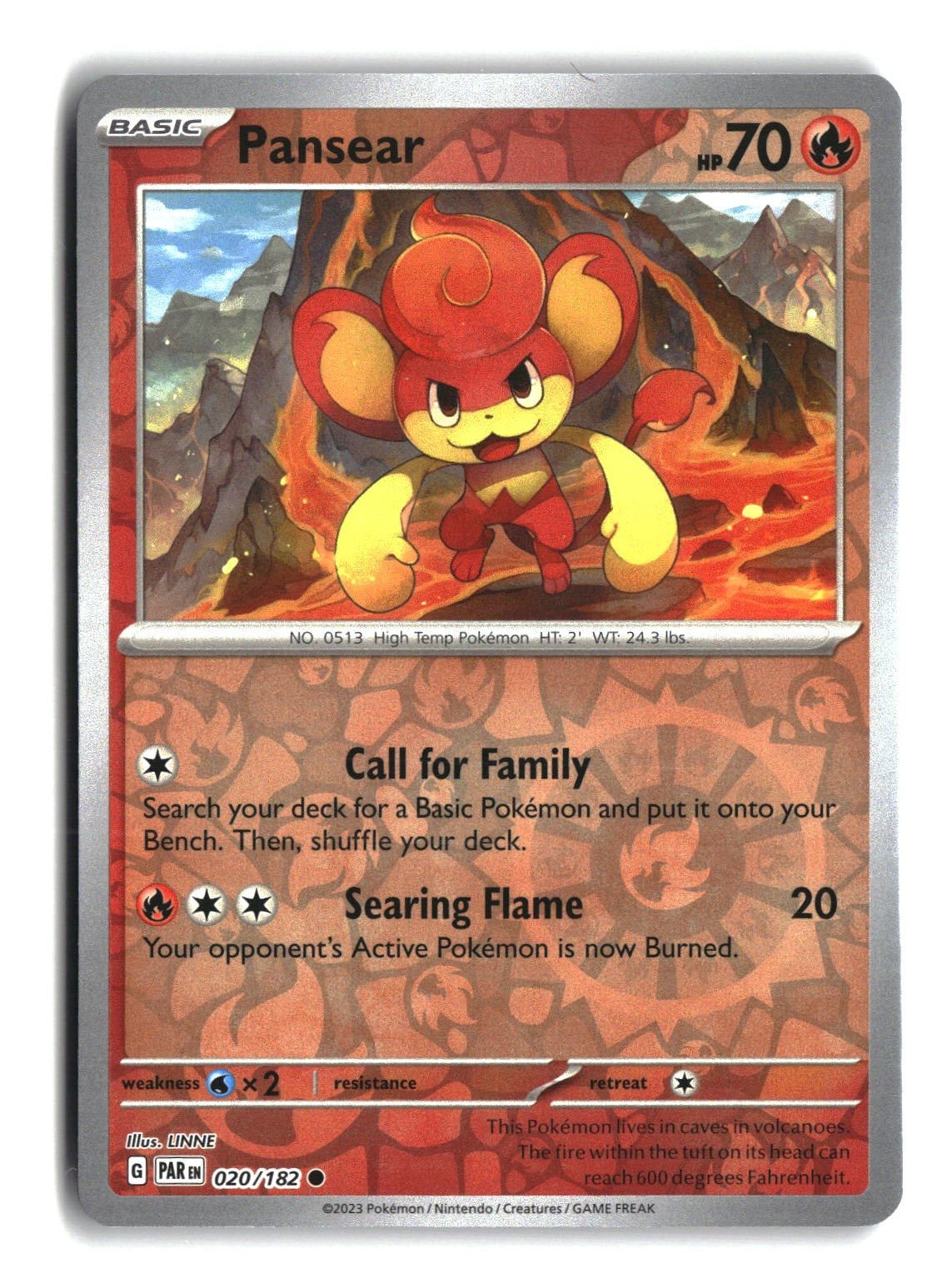 Pansear Reverse Holofoil NM (Paradox Rift 020/182)